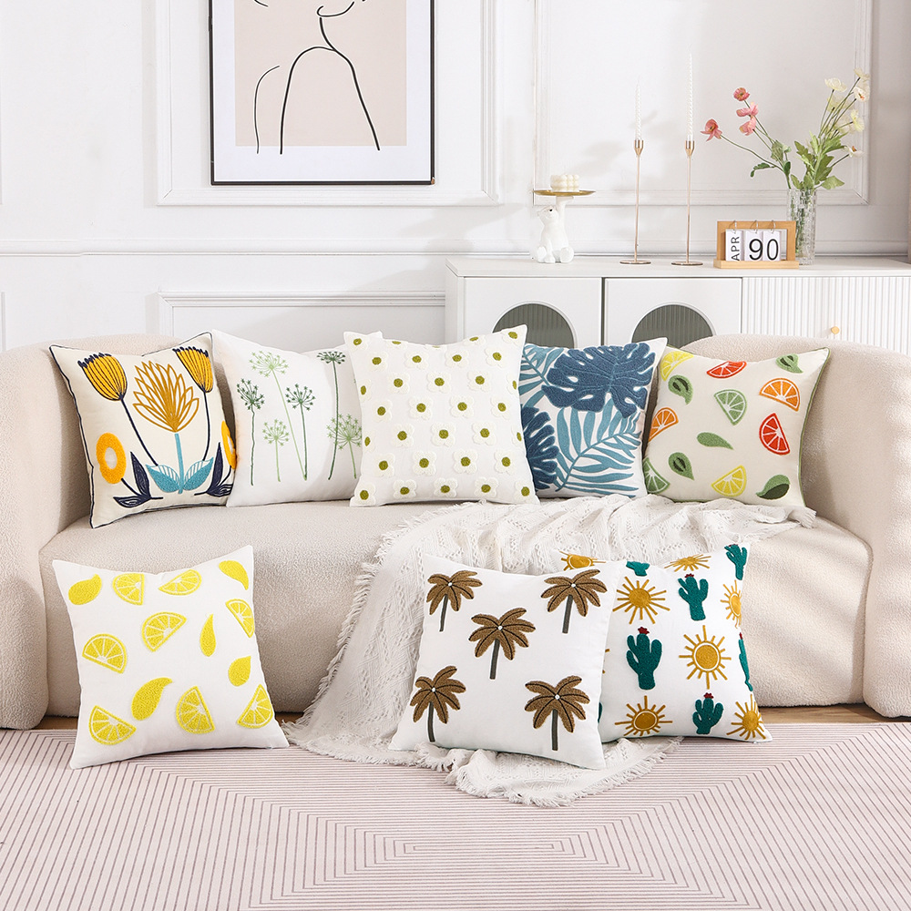 Comercio exterior bordado transfronterizo primavera y verano funda de almohada soporte de la cintura fábrica en stock entrega de una sola pieza Amazon AliExpress