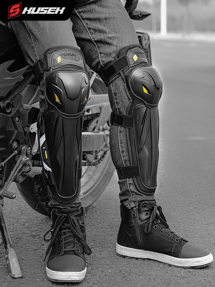 Motocicleta rodilla protector de bicicleta CE certificado anti-caída jinete cross-country protector de piernas protector de codo locomotora protector de verano hombre y mujer