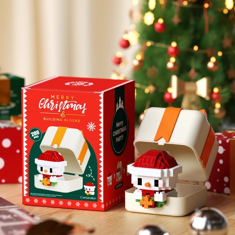 Christmas snowman + gift box 288pcs