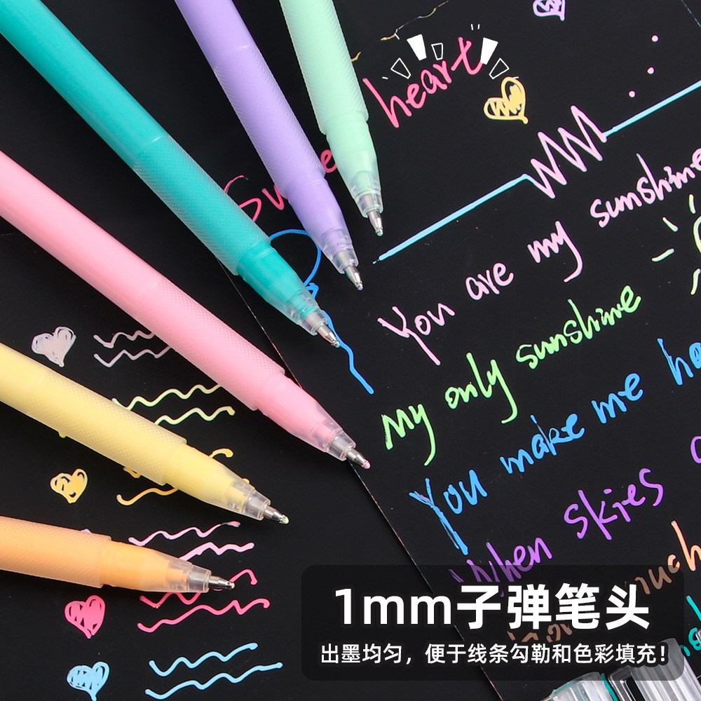 Nuevo tipo de tinta de agua de gran capacidad para estudiantes de graffiti especial color trazado puntero flash puntero destacado papelería al por mayor