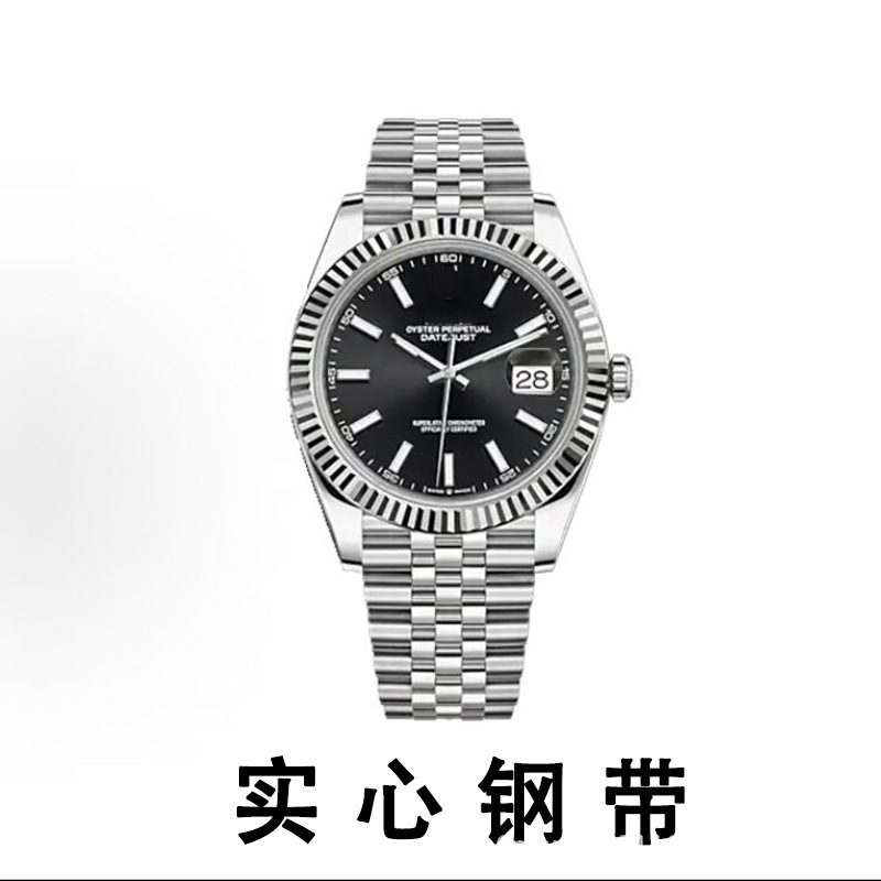 Datejust Series Imitation Mechanical Sweep-Second Movement Waterproof Day Display Luminous Fashion Men's Watch Solid Steel Band Swiss Watch Datejust Series Imitation Mechanical Sweep-Second Movement Waterproof Day Display Luminous Fashion Men's Watch Solid Steel Band Swiss Watch