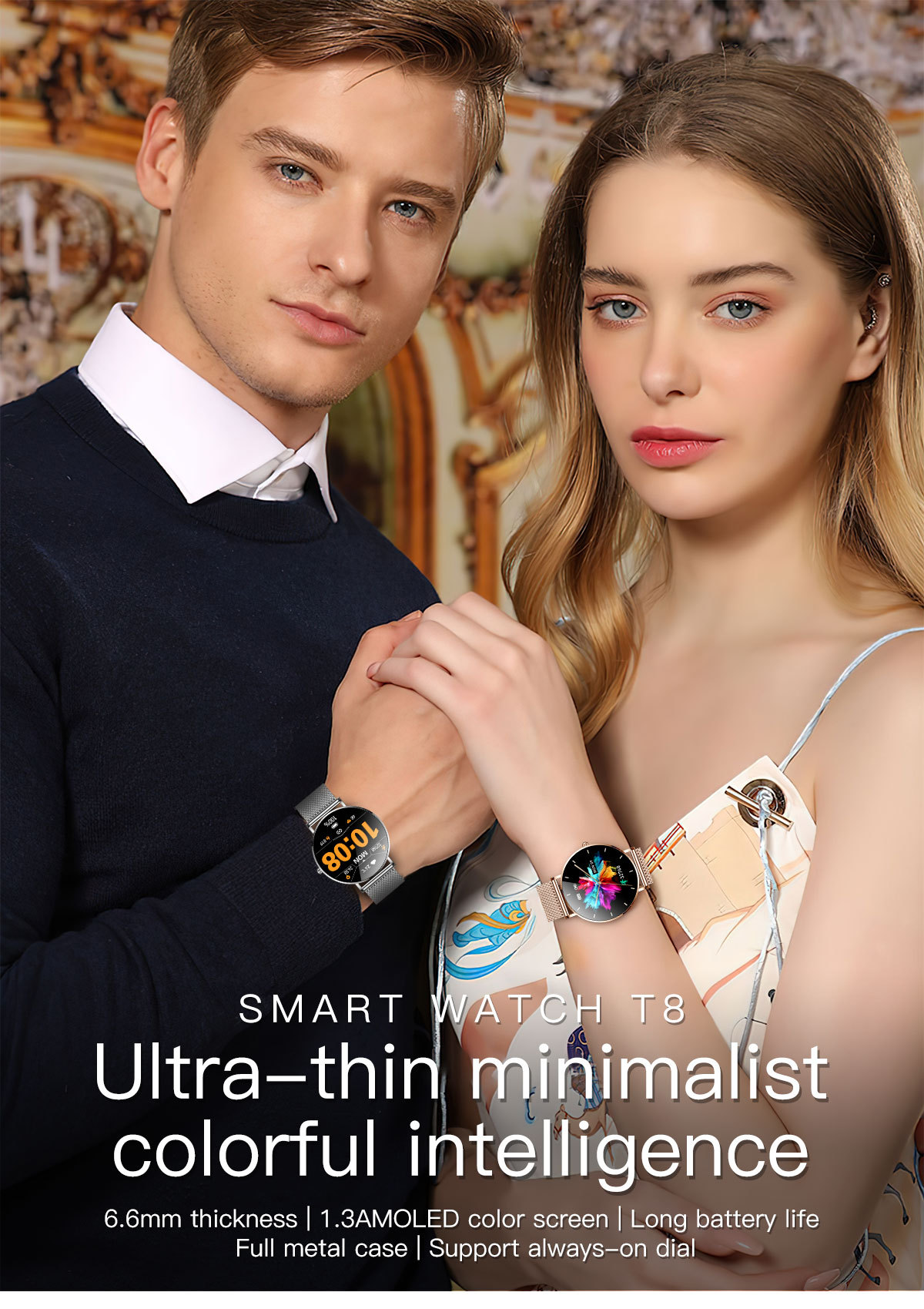 Smartwatch For Women With Bluetooth Call Function And Heart Rate_voghion.com