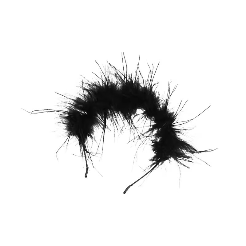 크리스마스 선기삼계 개성 타조 깃털 머리띠 선녀 기질 머리띠 닭털 머리장