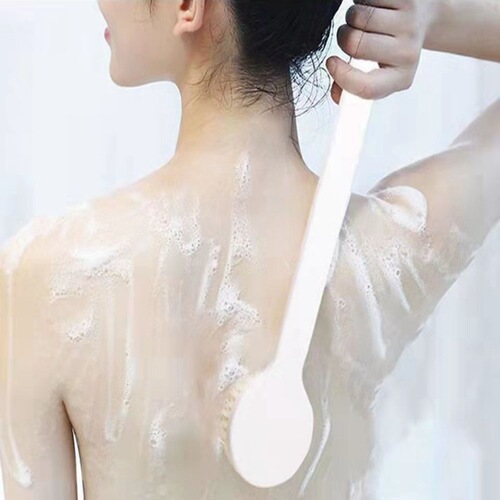 Keiji household Japanese long-handled cleaning brush bathroom foaming bath soft-bristled massage brush bath bath brush