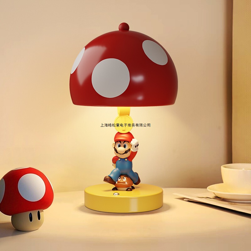 マリオテーブルランプベッドサイドランプ寝室子供部屋装飾装飾品新築祝い誕生日ギフトクリエイティブデスクトップナイトライト|undefined