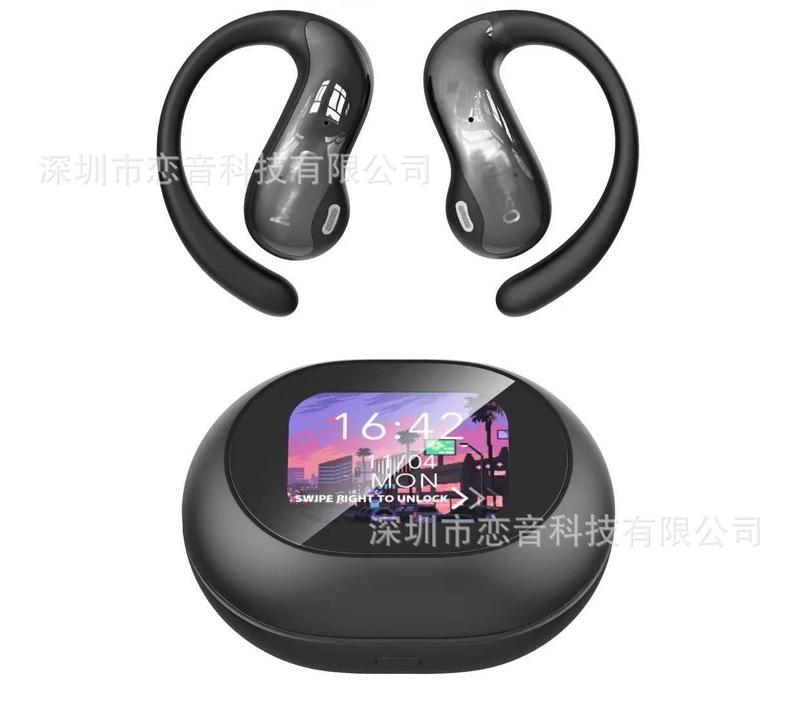 MS188 翻訳ヘッドセットクロスボーダー新製品スマート AI ヘッドセット OWS イヤーフック高精細タッチスクリーン Bluetooth ヘッドセット|undefined
