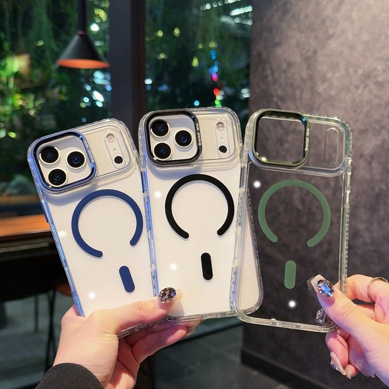 镜头支架适用iPhone17PROMAX手机壳点彩磁吸硬壳苹果17防摔保护套|undefined