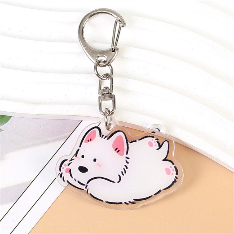 "(Cross-border trading), acrylic keychain, cartoon school bag, pendant"