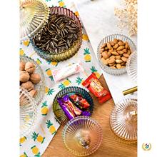 ✅欧式玻璃糖果罐透明带盖储物罐水果碗糖缸调味罐烟缸首饰盒 批