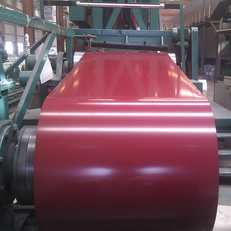 天津盛辉批发经江林绯红彩涂卷大量海蓝彩色钢卷现货家电板定制