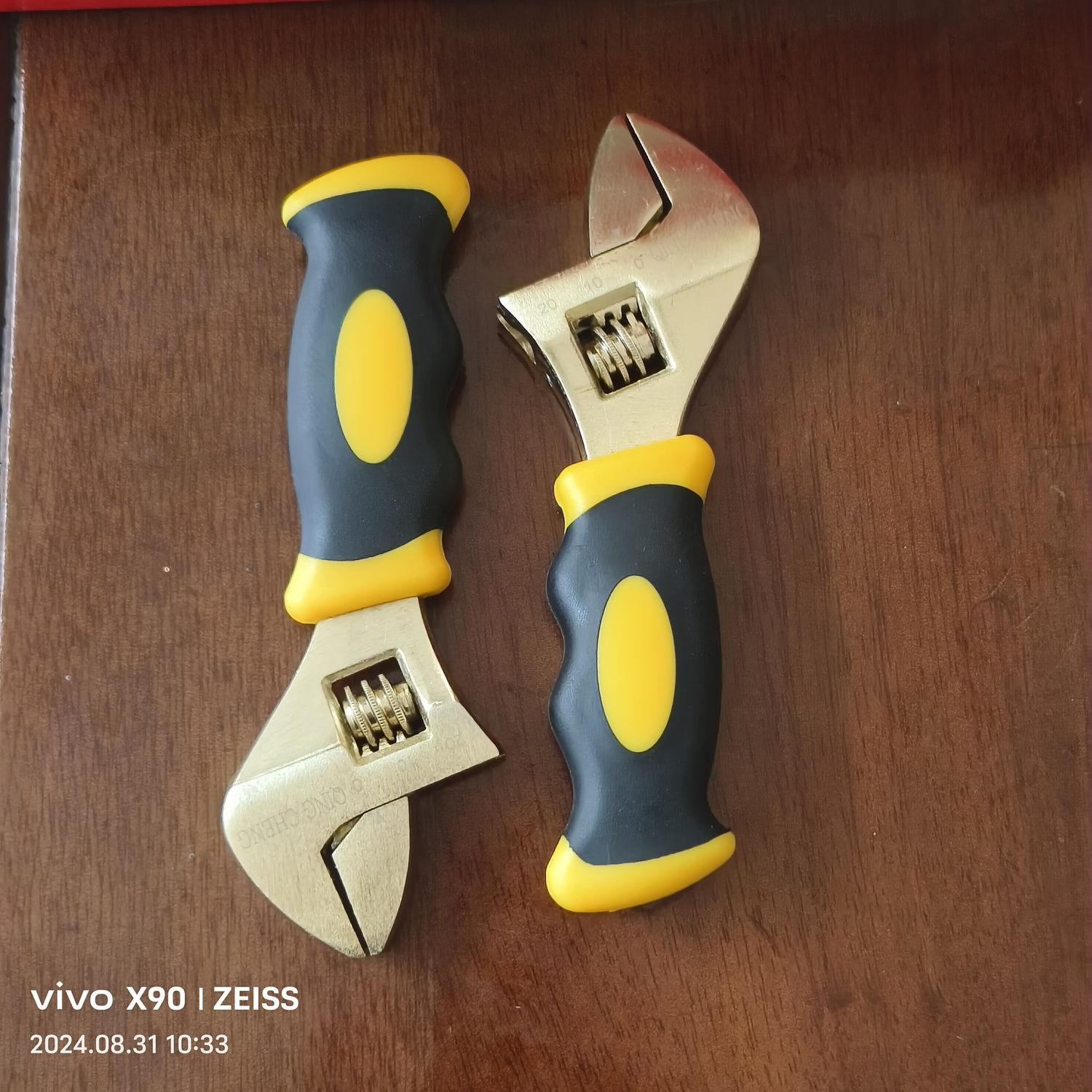 青程工具金色8寸迷您活动扳手家用维修小巧方便携带高档活口扳手