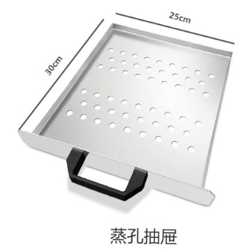 Máquina para hacer rollos de arroz tipo cajón de acero inoxidable 304 de doble capa para uso doméstico y comercial, vaporera pequeña, mini máquina multifuncional para el desayuno