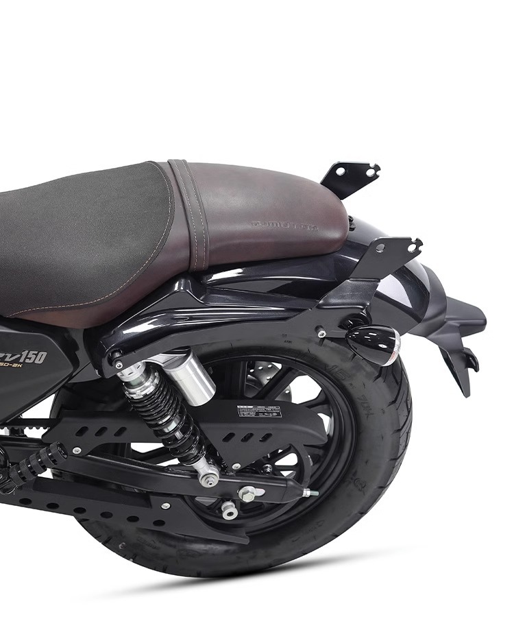 Muscle car Wolf applicable to Qianjiang flash 150 backrest tail shelf rear tail frame tail wing multifunctional folding backrest modification