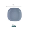 Wheat square bone disc—blue