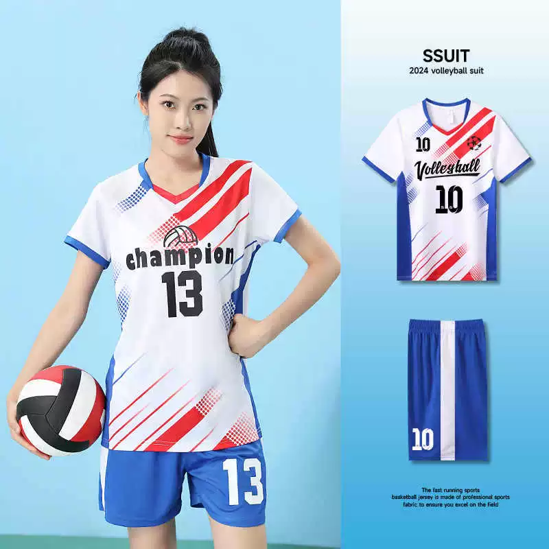 Новая волейбольная форма с напечатанной командной формой для женщин, волейбольная форма для мужчин, костюмы для соревнований, быстросохнущая дышащая одежда.