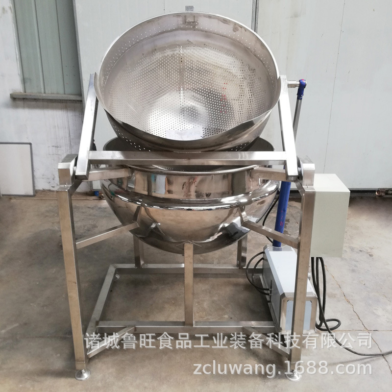 蒸汽加热漂烫预煮锅 厂家定做全自动液压翻斗出料排骨预煮锅