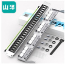 山泽配线架超五类六类七类24口屏蔽网络电话免打插配线架 BL001