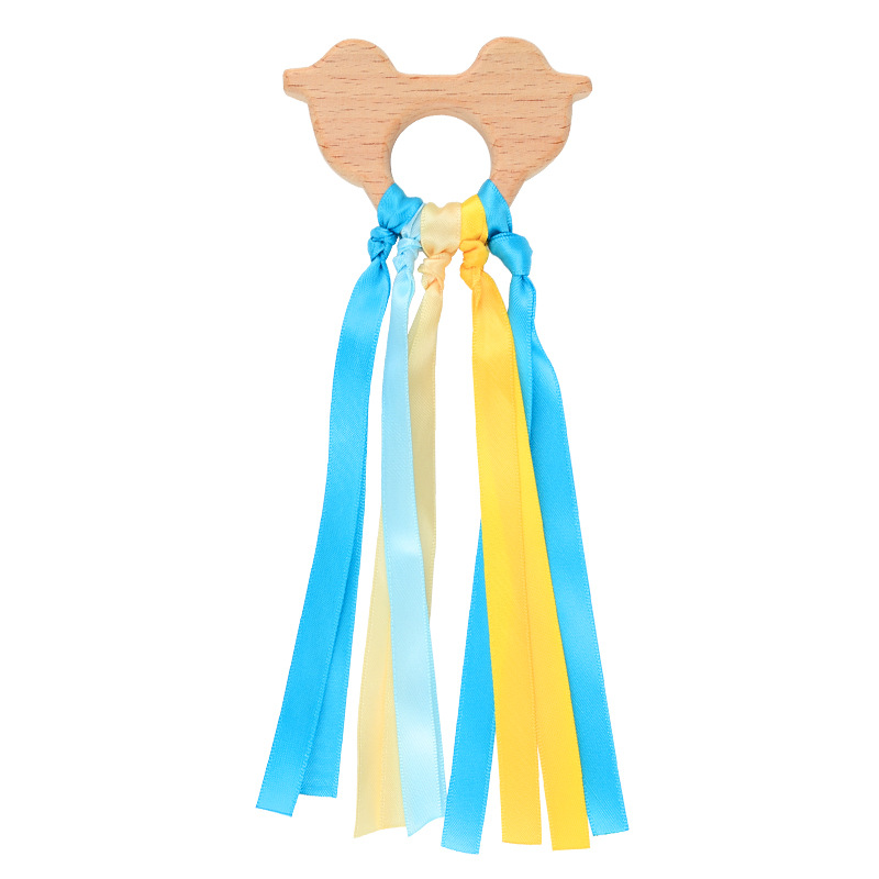 Transfronterizo Amazon Venta caliente Infantil Educación Temprana campana Arco Iris cinta color cognición colorido juguete de madera mordedor