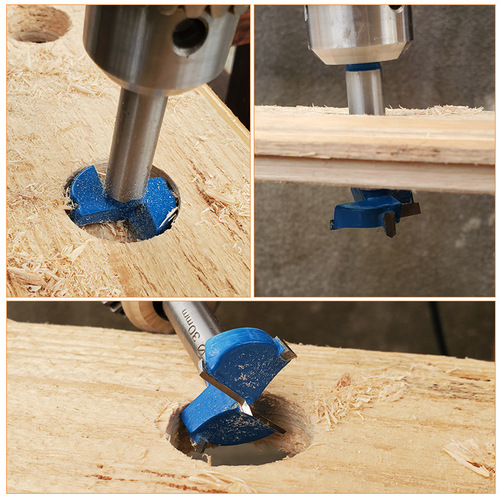 Woodworking hole opener wood board hole drill bit hinge hinge hole plastic drawer key hole puncher