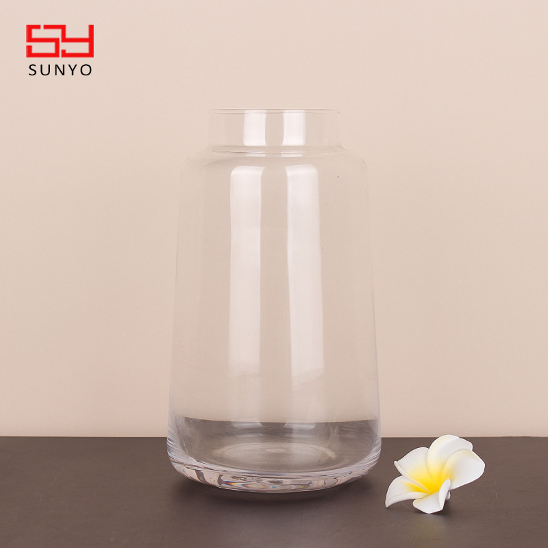 人工吹制家用大号玻璃储物罐透明无铅纳钙多用途厨房餐厅保鲜罐