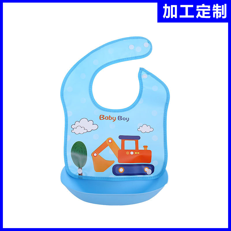 Children's cartoon waterproof eating bib for new born for food for…