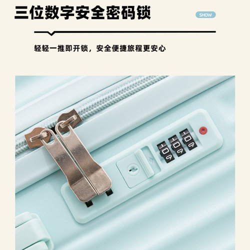 New Function Luggage Small Carry-On Suitcase Mini 18-inch Rollaboard Children's Bag Travel Suitcase Combination Lock Box Trendy