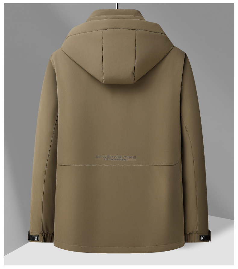 Abbigliamento uomo autunno e inverno nuovo 90 bianco anatra Seta cotone lunghezza media con cappuccio Giacca in seta cotone uomo outdoor caldo casual Giacca in seta cotone uomo_voghion.com