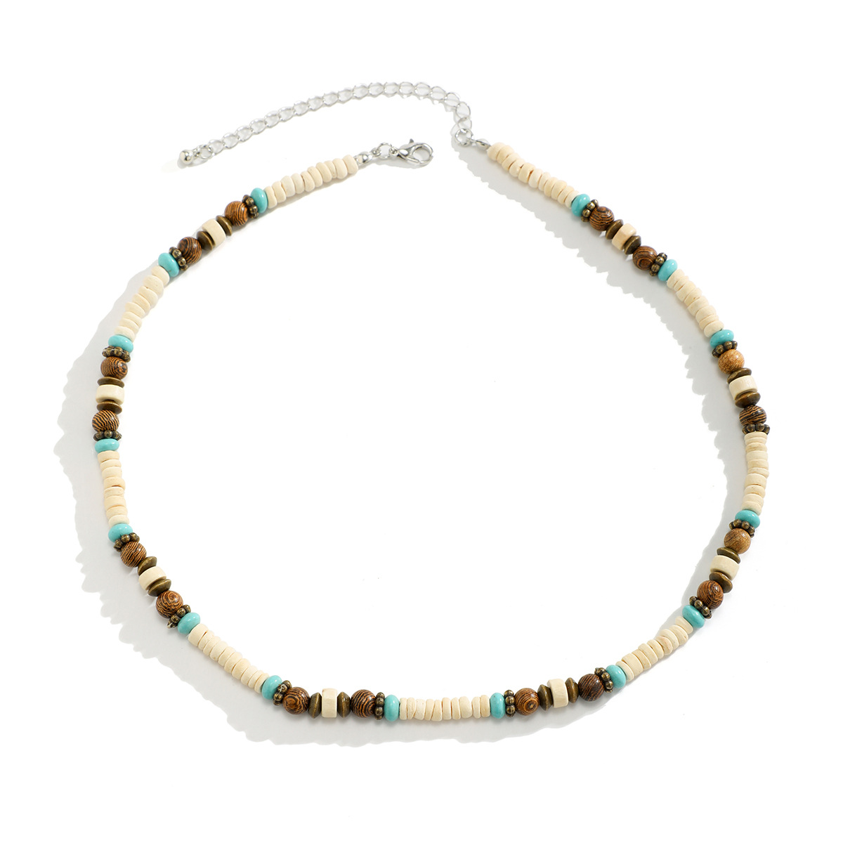12g Weight Beads Pendant Material Necklace Classification Beads Chain Material 1 Piece Quantity Casual Occasion Wooden beads Material Geometric Pattern Men's Gender Beaded Design Basic Style Basic Geometric Wooden Beads Beaded Men's Necklace 7