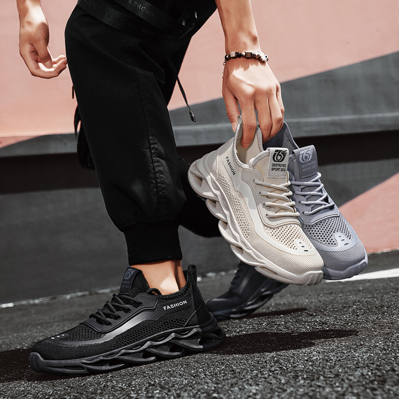 Zapatos de hombre 2025 transfronterizo Amazon verano nuevo estilo simple viento volador moda deportes ocio zapatos de hombre comercio exterior al por mayor