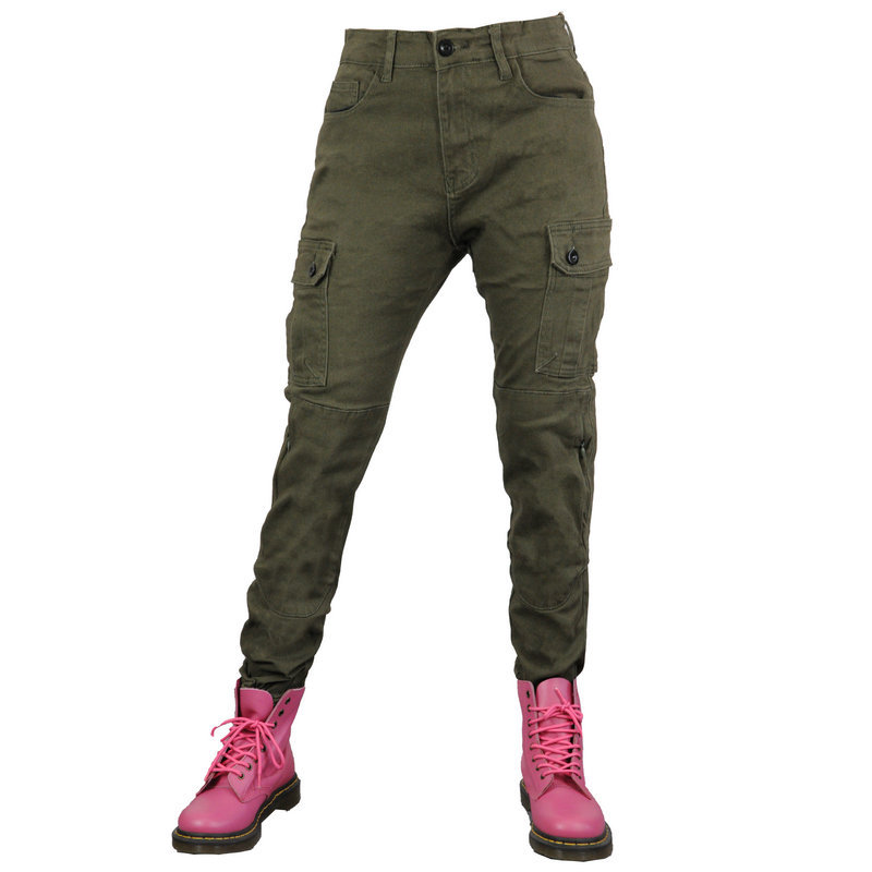 VOLERO de las mujeres Knight casual Drop-resistente pantalones de la motocicleta Pantalones vaqueros de la motocicleta de carreras de motos mono de montar
