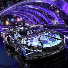 レゴ互換 サイバーパンク911 ランボルギーニ スタークルーニー 子供用おもちゃ ラジコンカー モデル