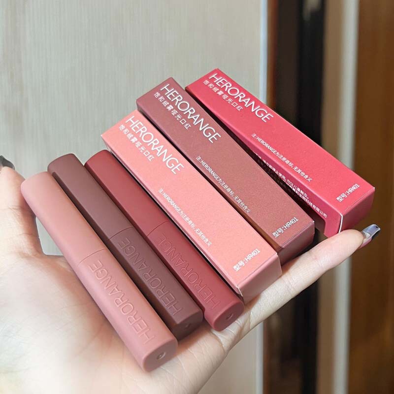 HERORANGE ~ 飽和絨毛霧マット細管口紅霧面絨毛兎年限定正紅メーカー卸売り|undefined