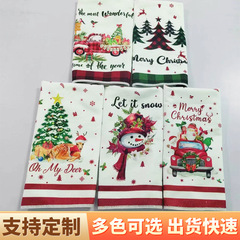 アマゾンクロスボーダークリスマス独立日イースターデジタルプリントティータオルが現物を作る