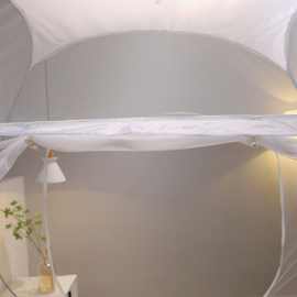 蚊帐蒙古包拉链式学生宿舍家用床1.215米宝宝防摔折叠帐篷免外贸