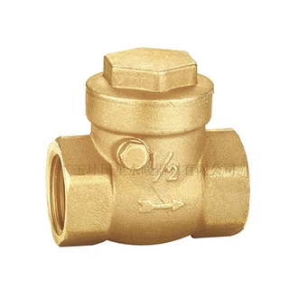 黄铜单向卧式止回阀  管道止逆阀 Horizontal Check Valve 铜阀