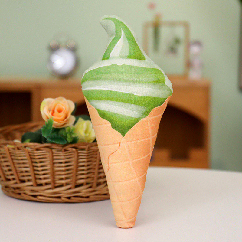 Simulación creativa almohada de helado juguetes de peluche sofá transfronterizo cojín accesorios decoración de la habitación de muestra para niños