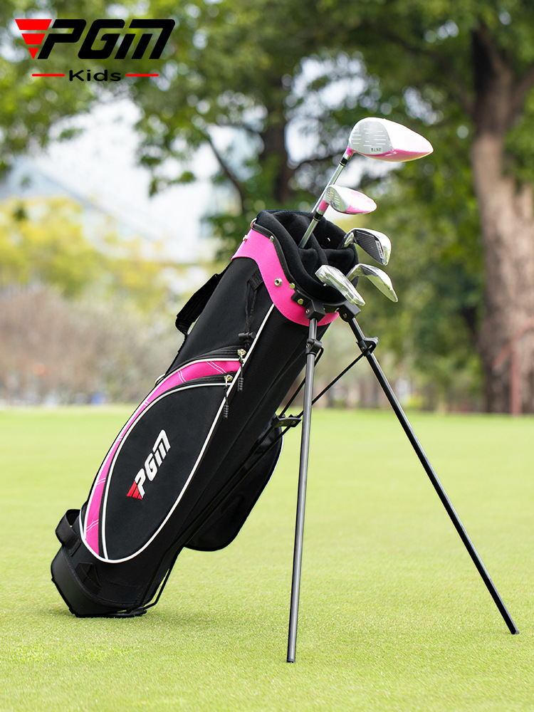 Túi Golf trẻ em cổ điển PGM cỡ lớn — Túi bóng đen đỏ bé trai cỡ lớn 9-12 tuổi, Túi bóng màu hồng đen bé gái cỡ lớn 9-12 tuổi