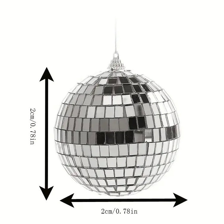 Bola de espejo Bola láser KTV Bar Pastel de boda Ambiente festivo Decoración Bola de decoración