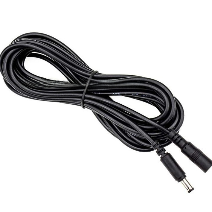 3-meter DC extension cord 12V 24V surveillance power extension cord 5.5x2.1 male-to-female extension cord LED extension cord