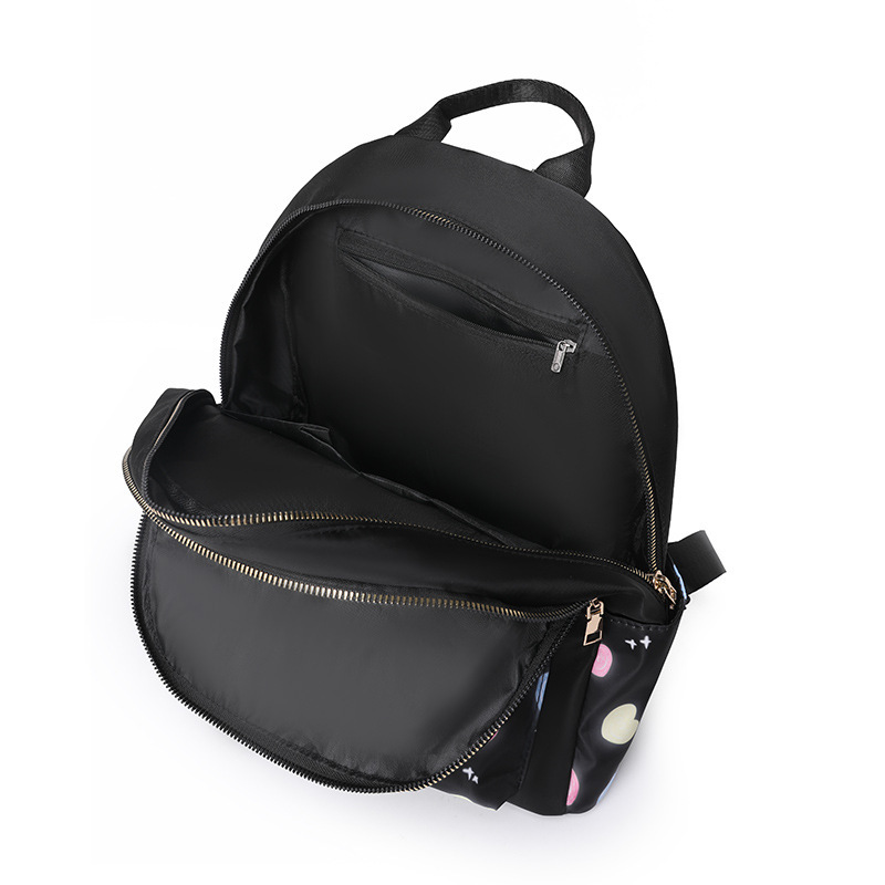 Mochila de moda de las mujeres al aire libre bolsa de viaje casual estudiante mochila ligera bolsa de tela de nylon impermeable