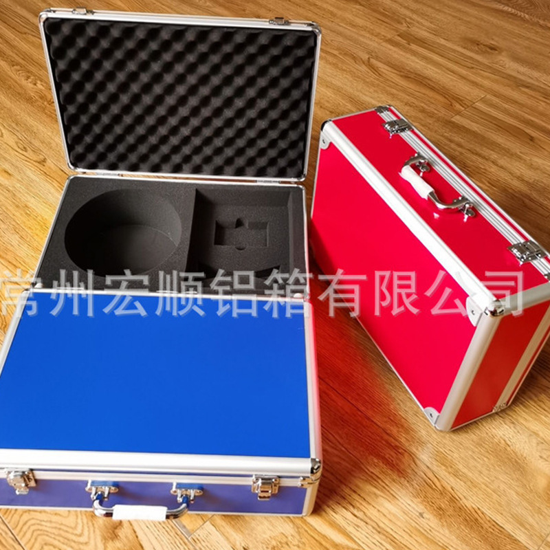 Aluminum Alloy instrument case suitcase for Sale high density shockproof sponge lining earphone training packaging aluminum case
