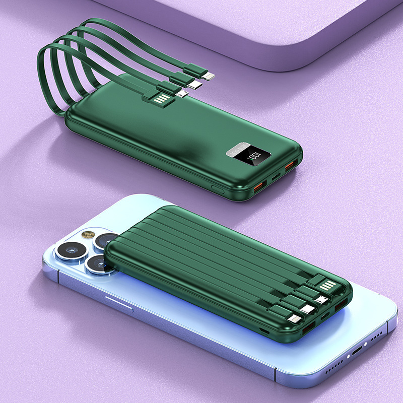 fuente de alimentación móvil de gran capacidad para teléfonos móviles 2w miliamperios pantalla digital de carga rápida con cuatro líneas suministro de proveedores de carga