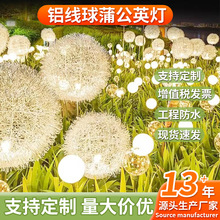 铝丝球蒲公英插地灯户外亮化装饰插地草坪灯广场公园花园庭院景观