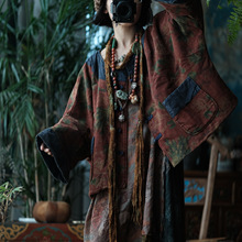 原创设计女装文艺复古中式纯棉棉衣棉外套棉服女2118绽放