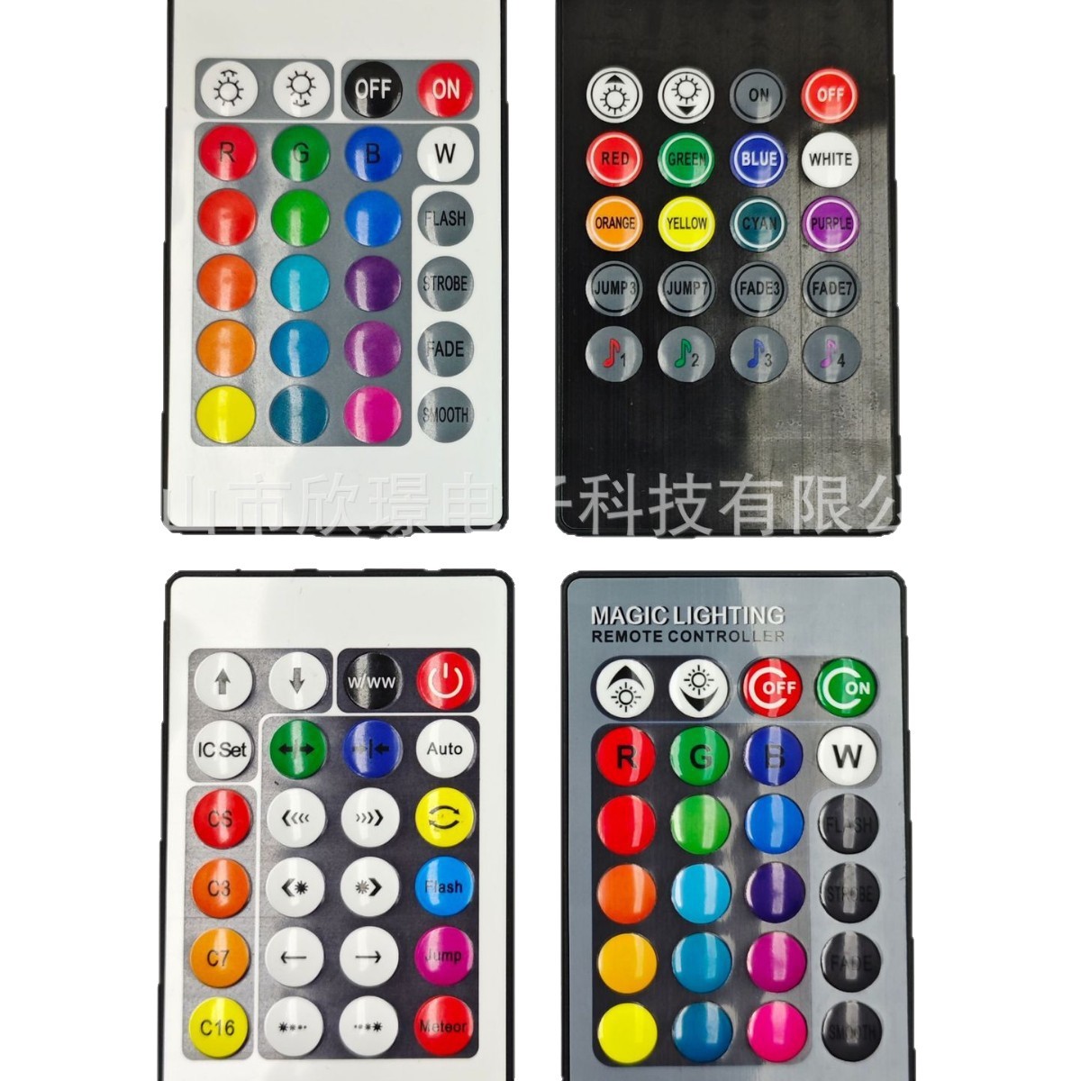 Control remoto infrarrojo inalámbrico de 24 teclas control remoto infrarrojo RGB correa de luz control remoto prueba gratuita puede personalizar fabricantes