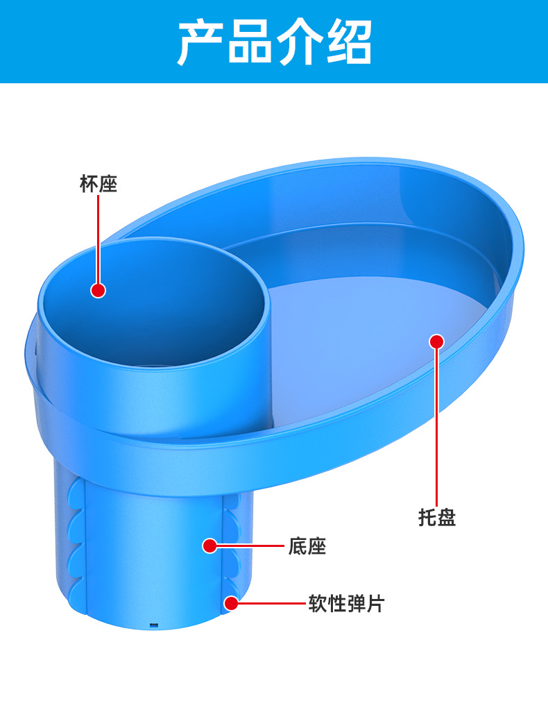Shunwei Cross-Border Factory Car Water Cup Holder Storage Rack Sundry Tray Car Snack Snack Tray Storage Box Beverage Holder