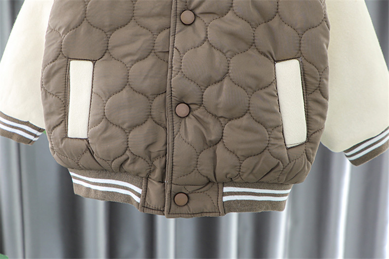 Boys' Winter Thickened Set New Plush Clip Casual Cotton Baseball Suit Cartoon Two Piece Baby Children's Wear_voghion.com