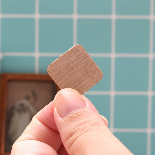 Mini Food Wooden Dinner Plate Dollhouse Table Scene 1:12 Scale Dollhouse Model Accessories Toy House Party