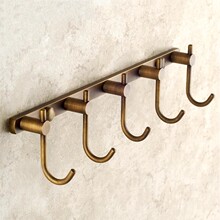 【源头厂家】仿古挂衣钩全铜厨房挂钩衣服浴室免打孔壁挂墙壁衣帽
