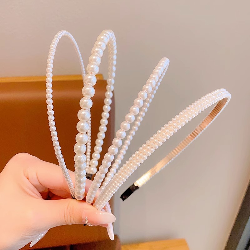 Super Hada niña princesa tocado horquilla de alto sentido de los niños perla diadema niña Mori Hada belleza no apretado pelo paquete